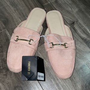 Blush loafers